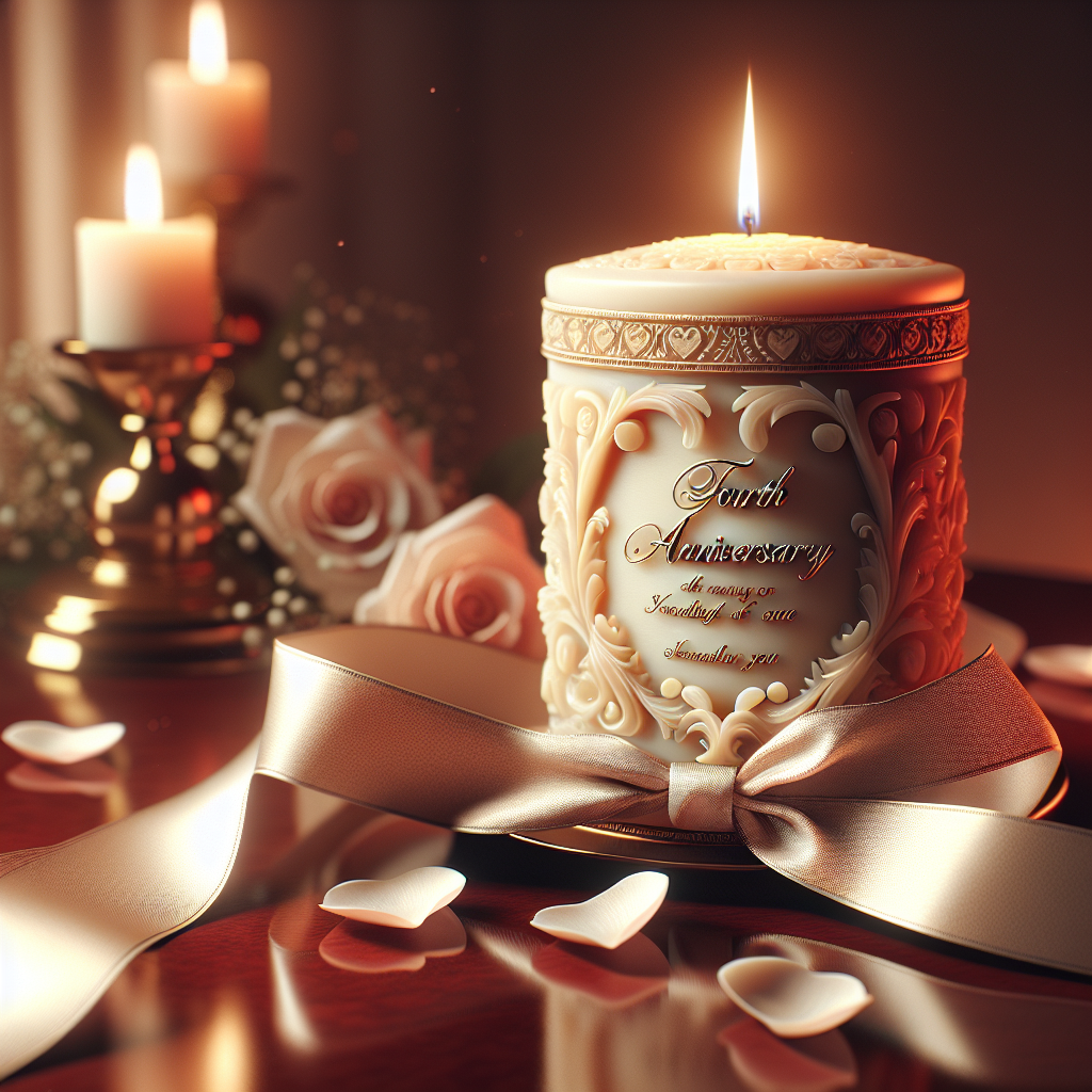 Quel cadeau offrir pour les 4 ans ans de mariage : Noces de cire ?