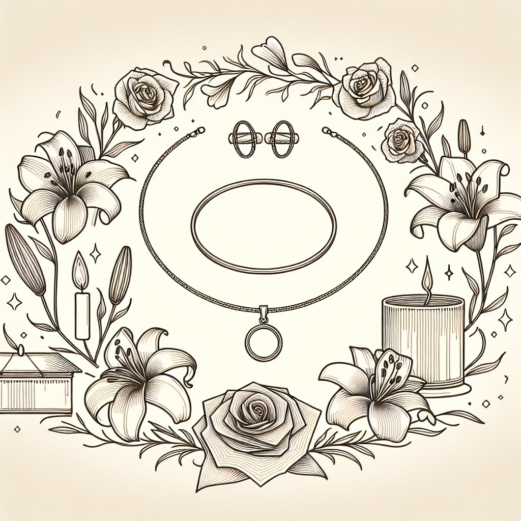 Quel cadeau offrir pour les 45 ans ans de mariage : Noces de vermeil ? - Illustration style line art