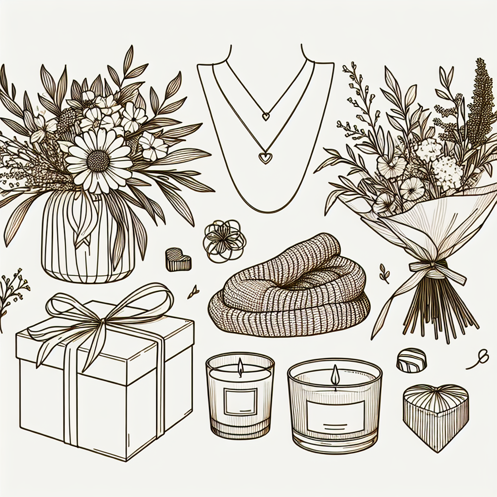 idee cadeau maman - Illustration style line art