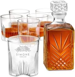 Carafe whisky et 6 verres