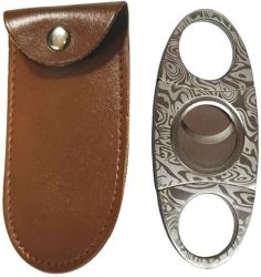 Coupe-cigares acier Damas