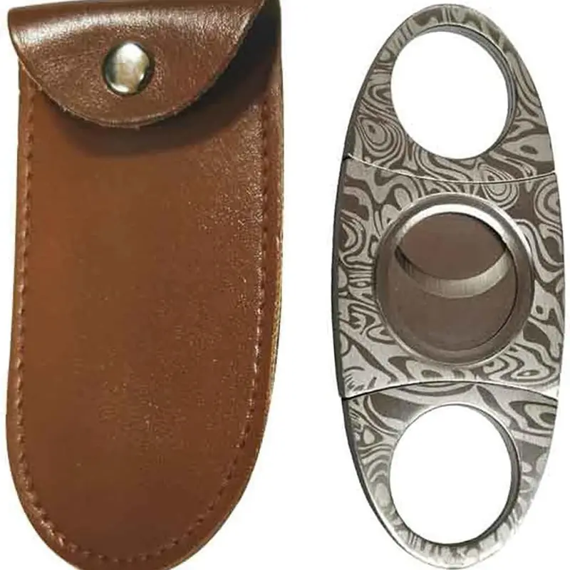 Coupe-cigares acier Damas