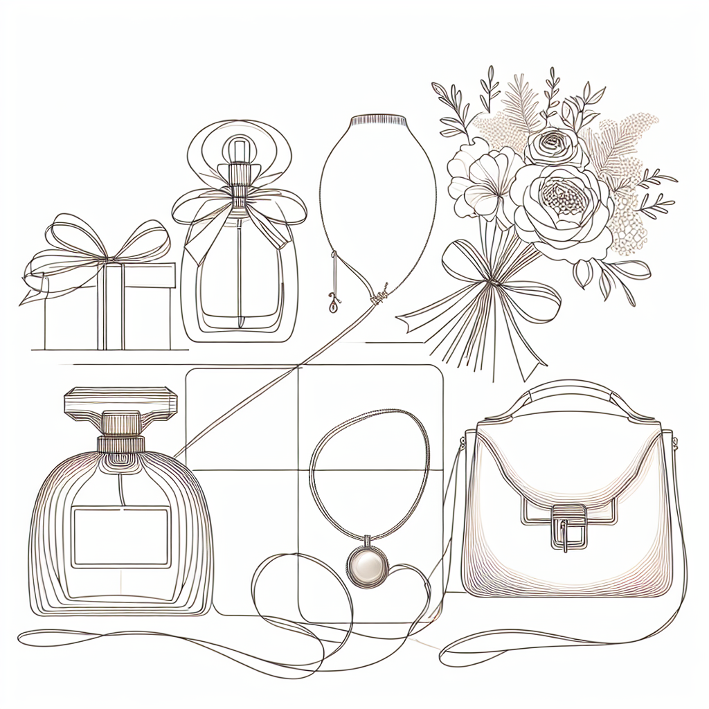 idée cadeau anniversaire femme - Illustration style line art