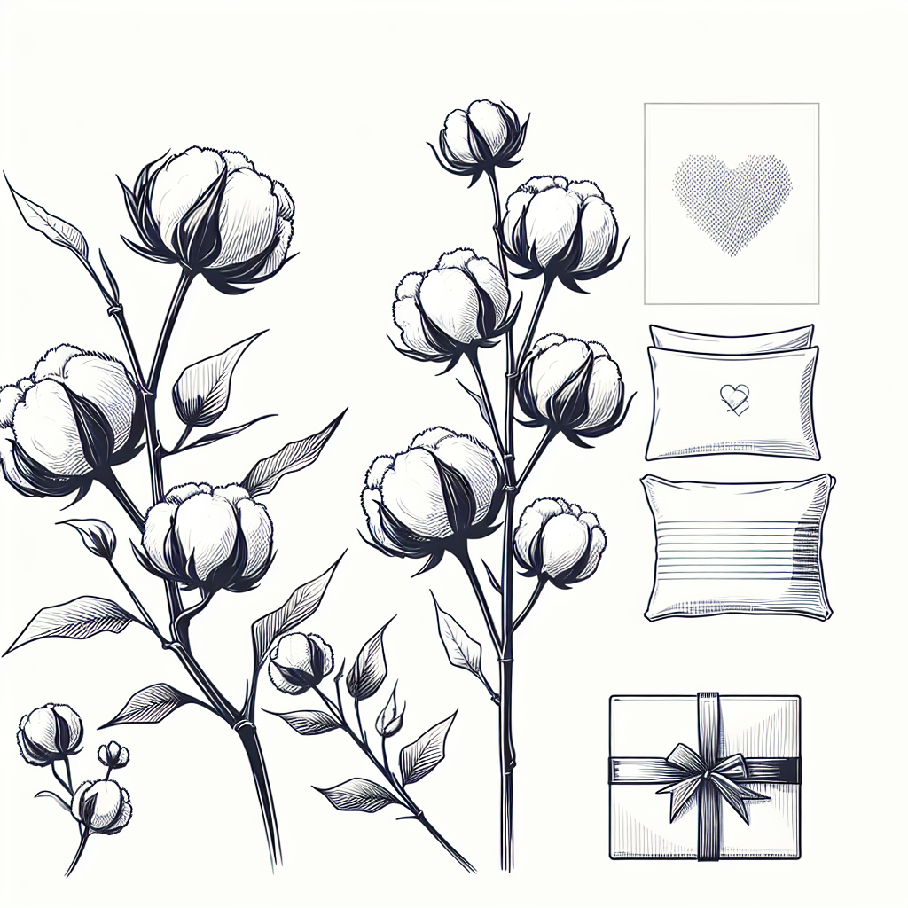 Quel cadeau offrir pour les 19 ans ans de mariage : Noces de cretonne ? - Illustration style line art