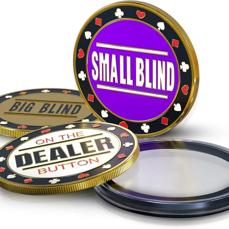 Dealer button en métal poker