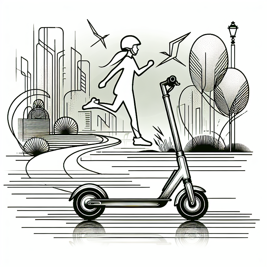 Comment bien choisir la trotinette électrique à offir à son ado? - Illustration style line art