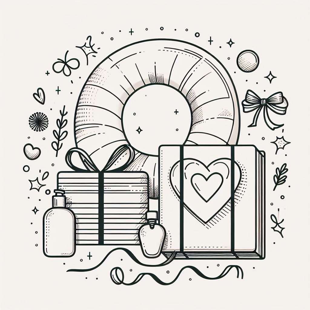 Quelle cadeau offrir à une femme enceinte - Illustration style line art