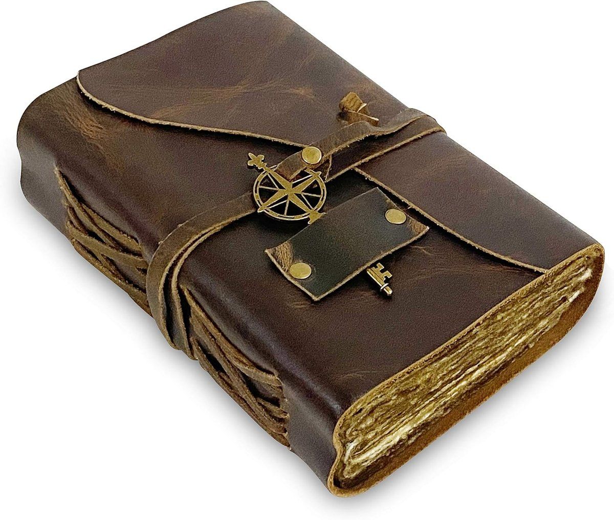 Journal Relié En Cuir