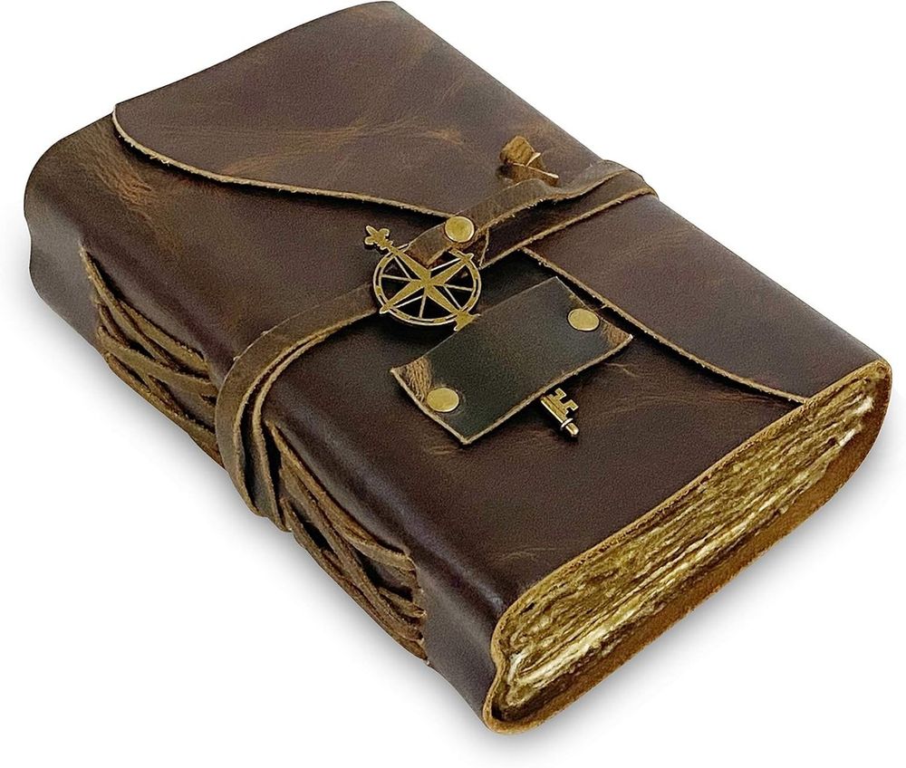 Journal Relié En Cuir