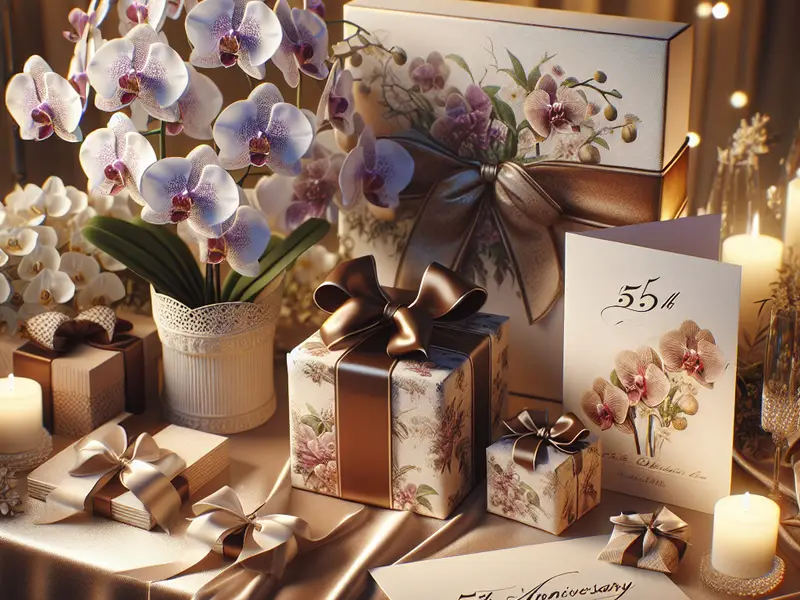 Quel cadeau offrir pour les 55 ans ans de mariage : Noces d'orchidée ?