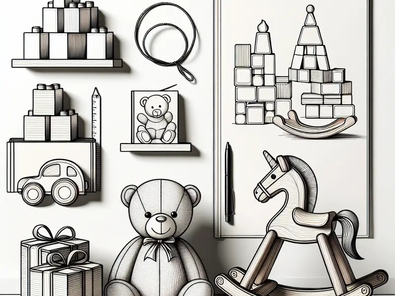 Qu'offrir comme cadeau pour un bébé de 3 ans - Illustration style line art