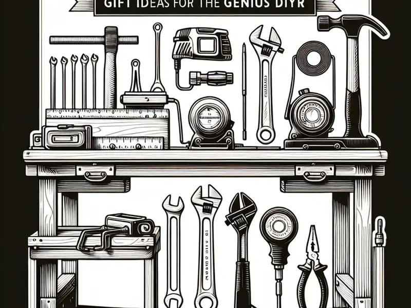 Comment gâter son bricoleur de génie - Illustration style line art