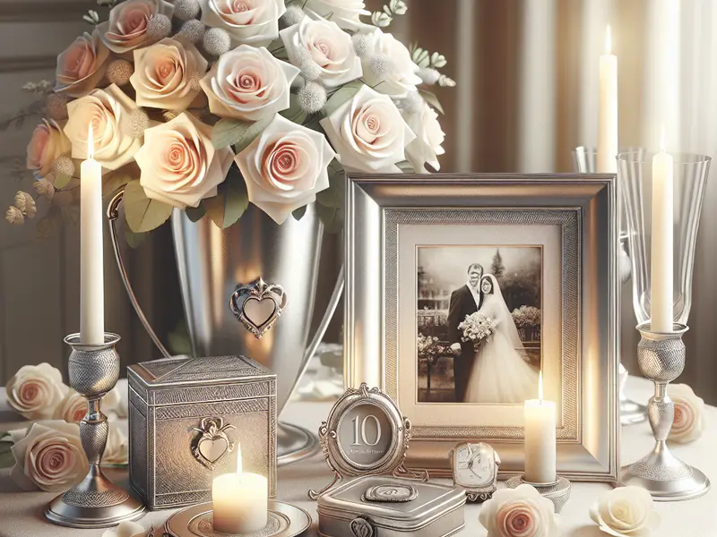 Quel cadeau offrir pour les 10 ans ans de mariage : Noces d'étain ?