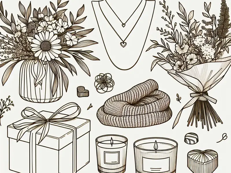 idee cadeau maman - Illustration style line art