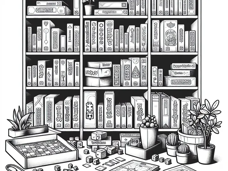 Quel cadeau offrir à un fan de jeu de plateau? - Illustration style line art
