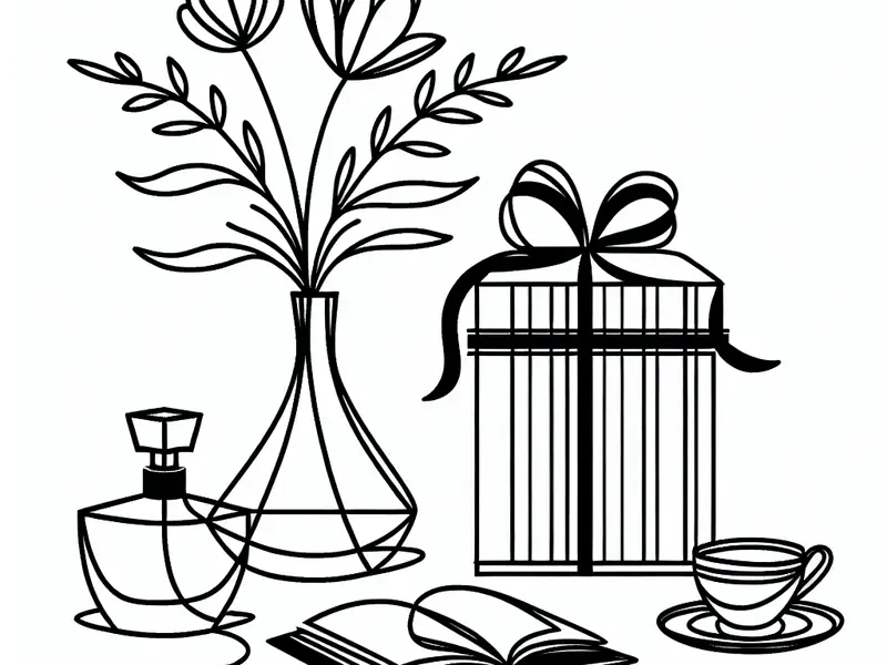 Quelle cadeau offrir pour la fête des mères - Illustration style line art