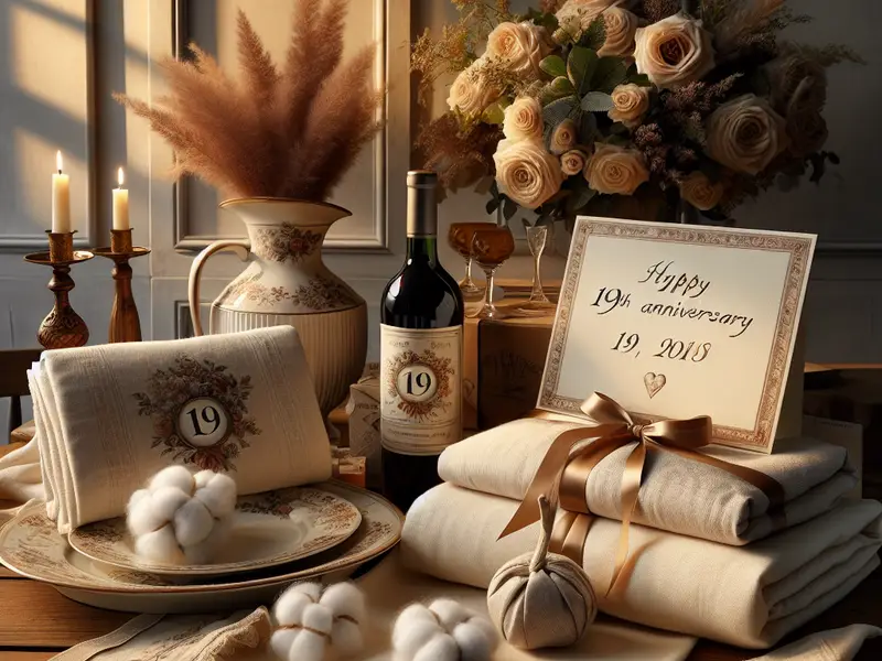Quel cadeau offrir pour les 19 ans ans de mariage : Noces de cretonne ?