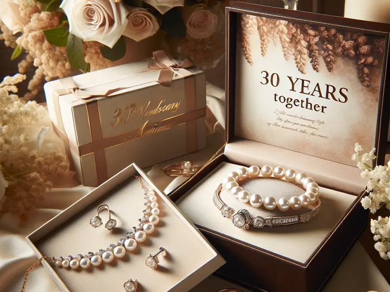 Quel cadeau offrir pour les 30 ans ans de mariage : Noces de perle ?