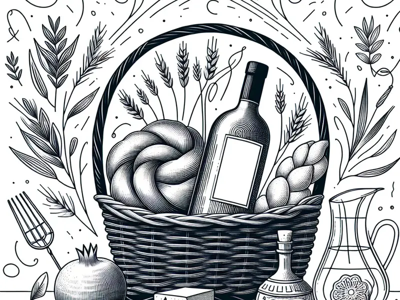 Qu'offrir pour Chavouot - Illustration style line art