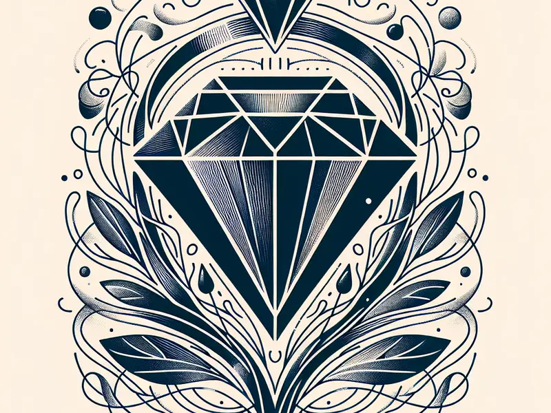 Quel cadeau offrir pour les 16 ans ans de mariage : Noces de saphir ? - Illustration style line art