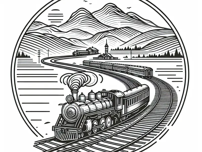 Quel cadeau offrir à un fan de train électrique? - Illustration style line art