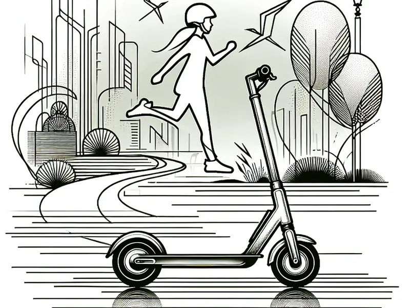 Comment bien choisir la trotinette électrique à offir à son ado? - Illustration style line art