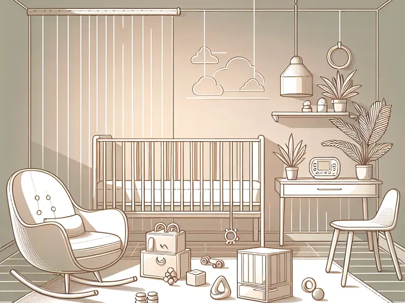 Quels sont les cadeaux adaptés à un enfant en bas age pour que ses parents ne stressent pas - Illustration style line art