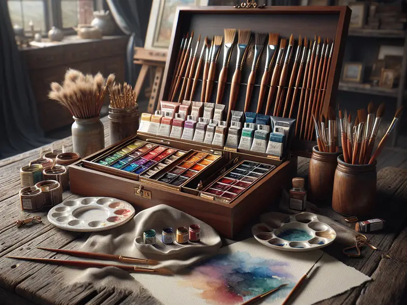 Le cadeau pour un peintre d'aquarelle