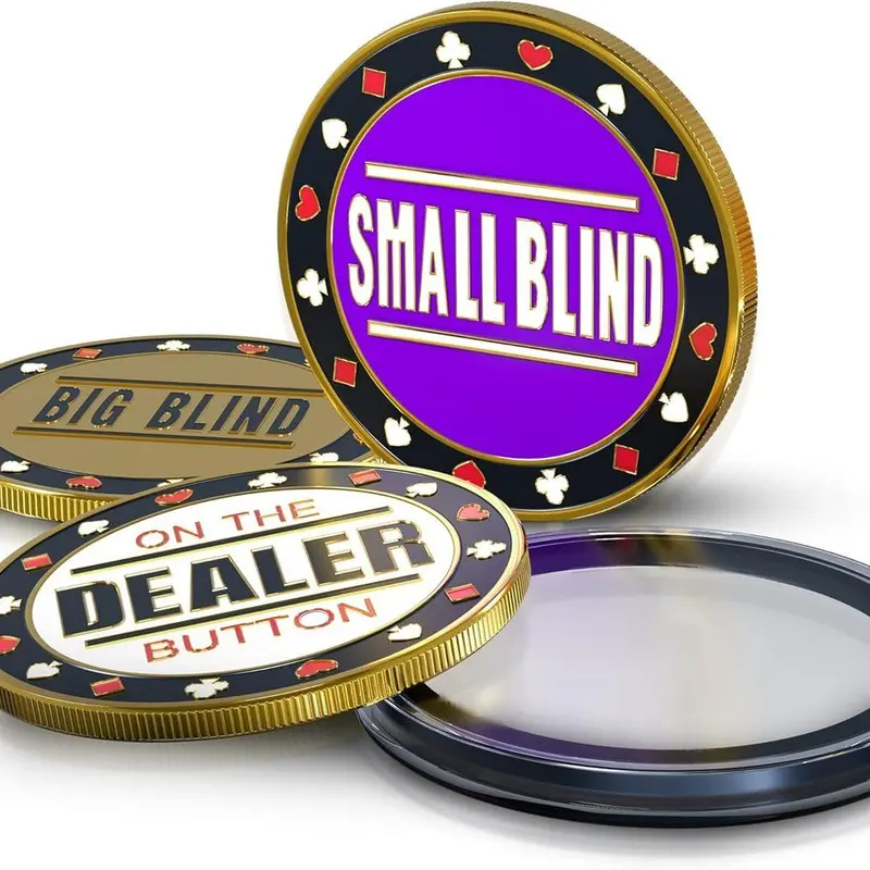 Dealer button en métal poker
