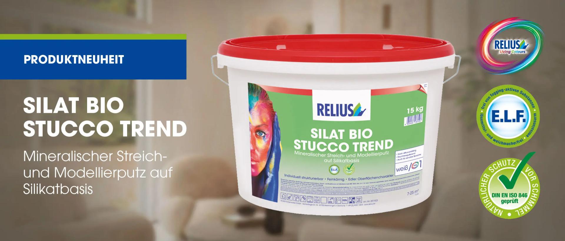 Silat Bio Stucco – Die neue Produktreihe von RELIUS