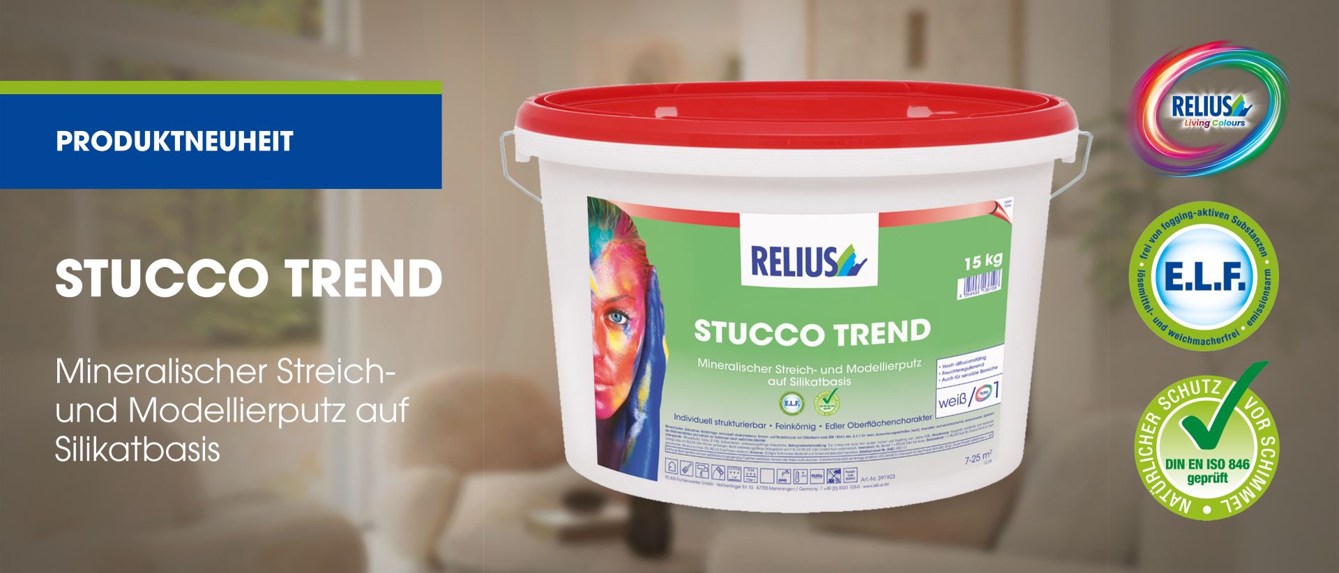 Stucco Trend – Die neue Produktreihe von RELIUS