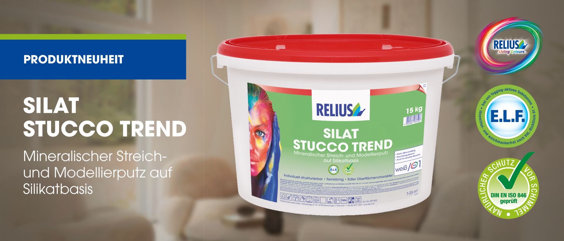SILAT STUCCO TREND – Die neue Produktreihe von RELIUS