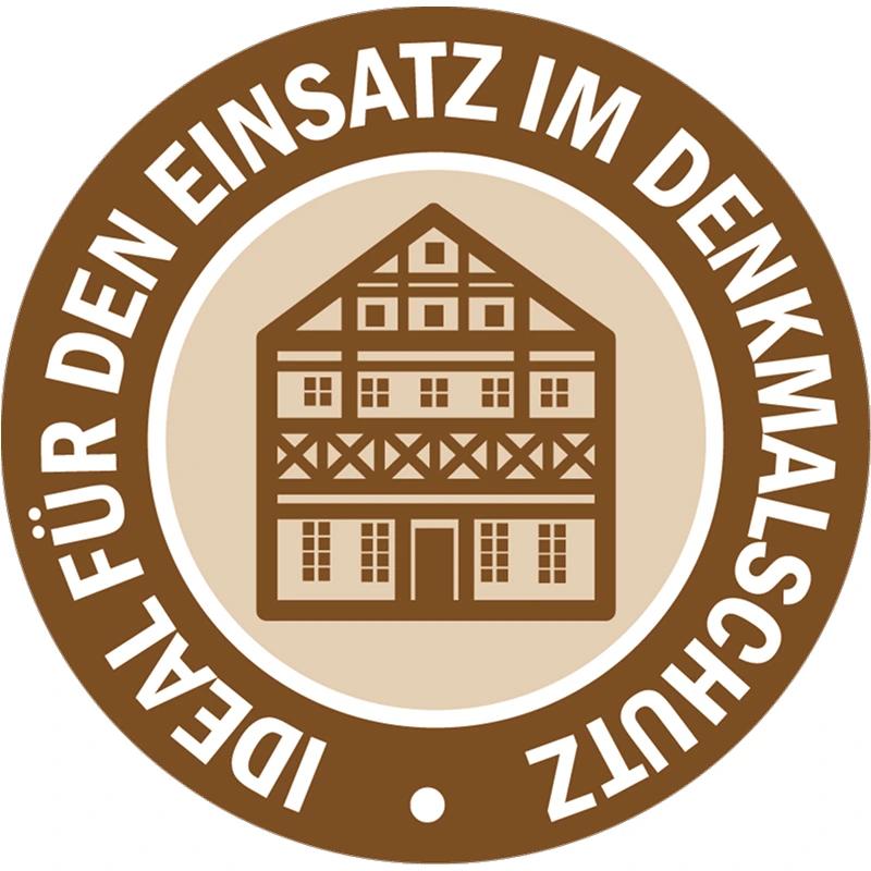 Ideal für den Einsatz im Denkmalschutz