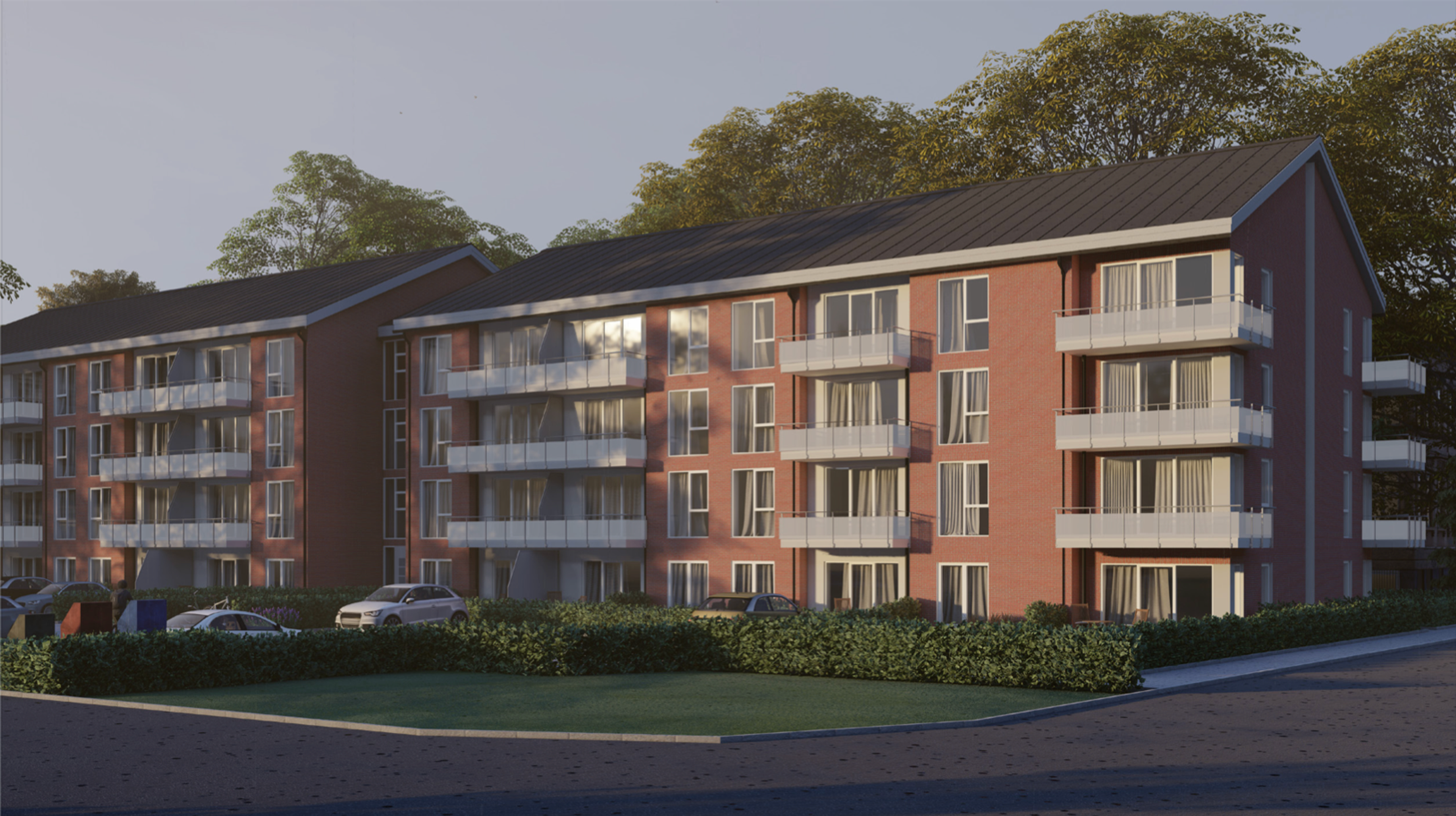 Seitenansicht Neubau Stolzenau