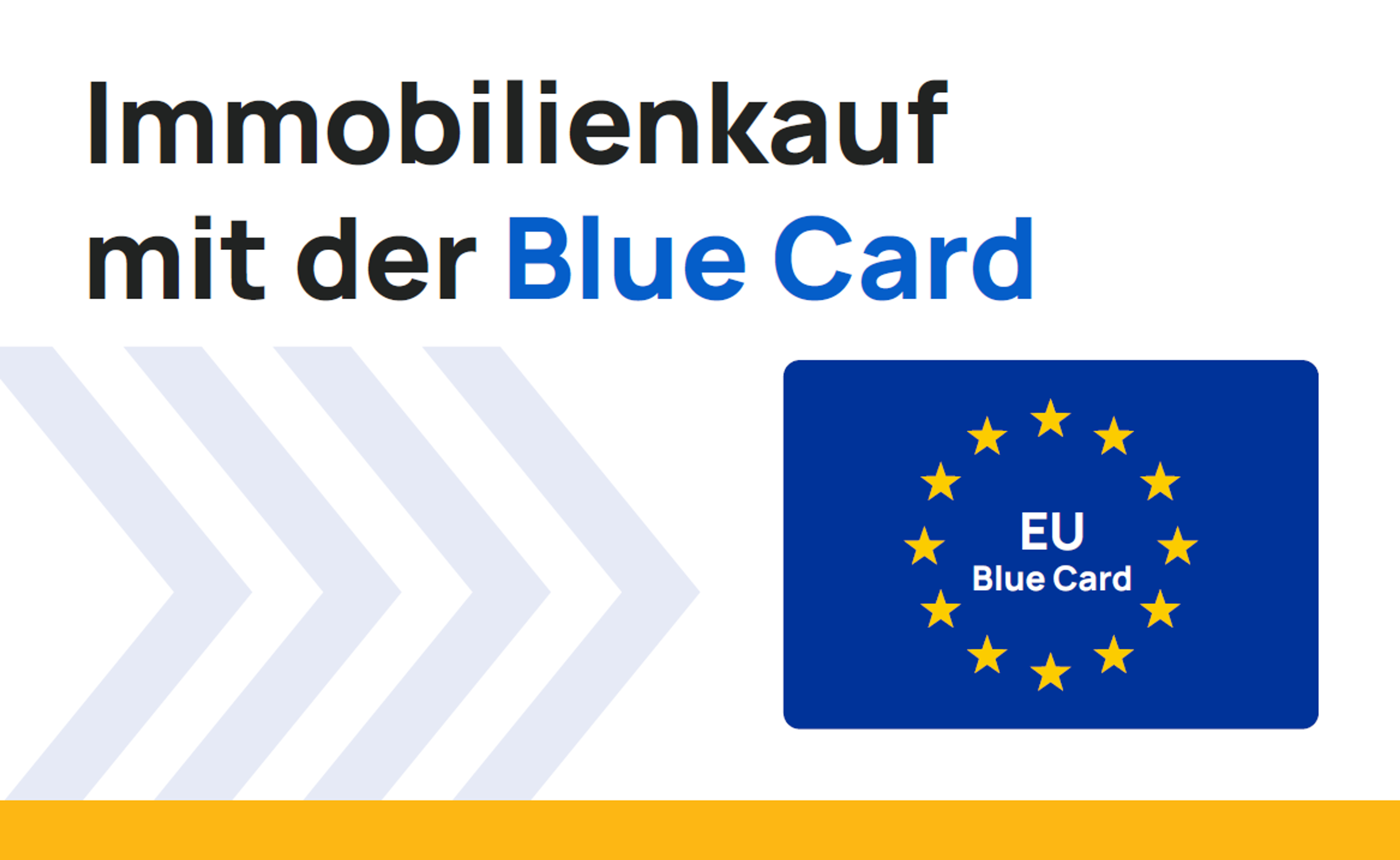 Immobilienkauf mit der Blue Card