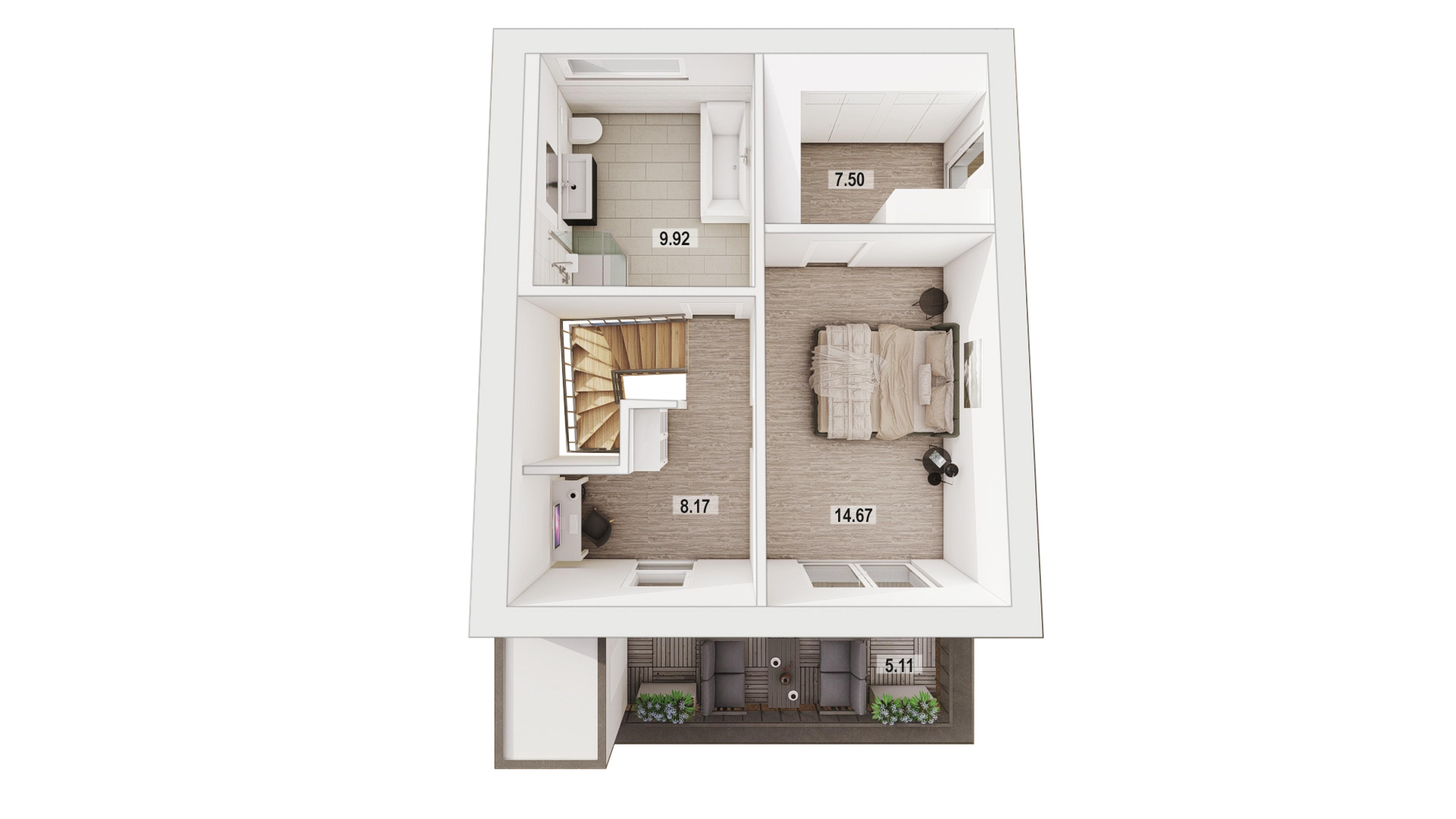 Norderstedt Doppelhäuser 2. Etage