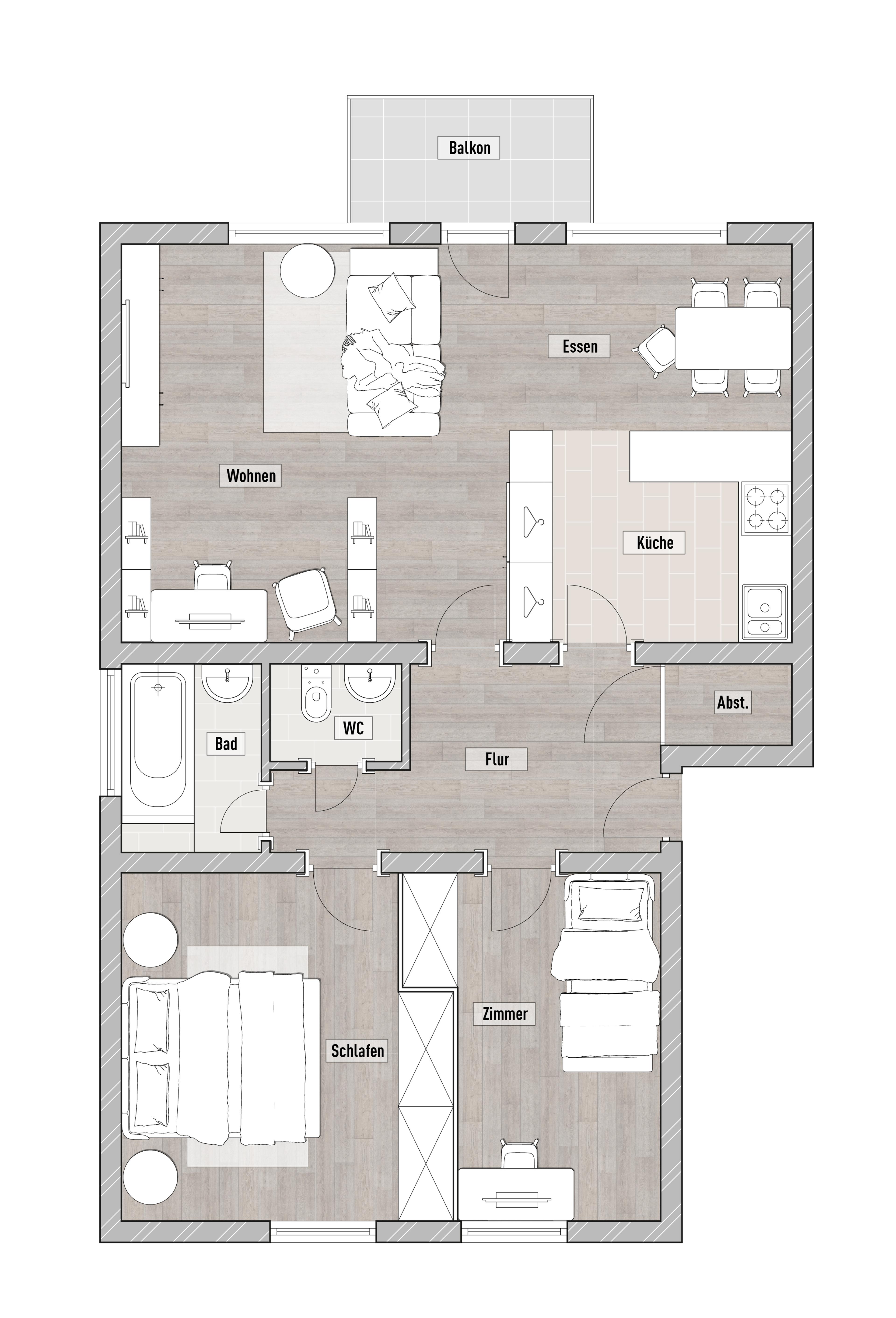 Grundriss- Enger