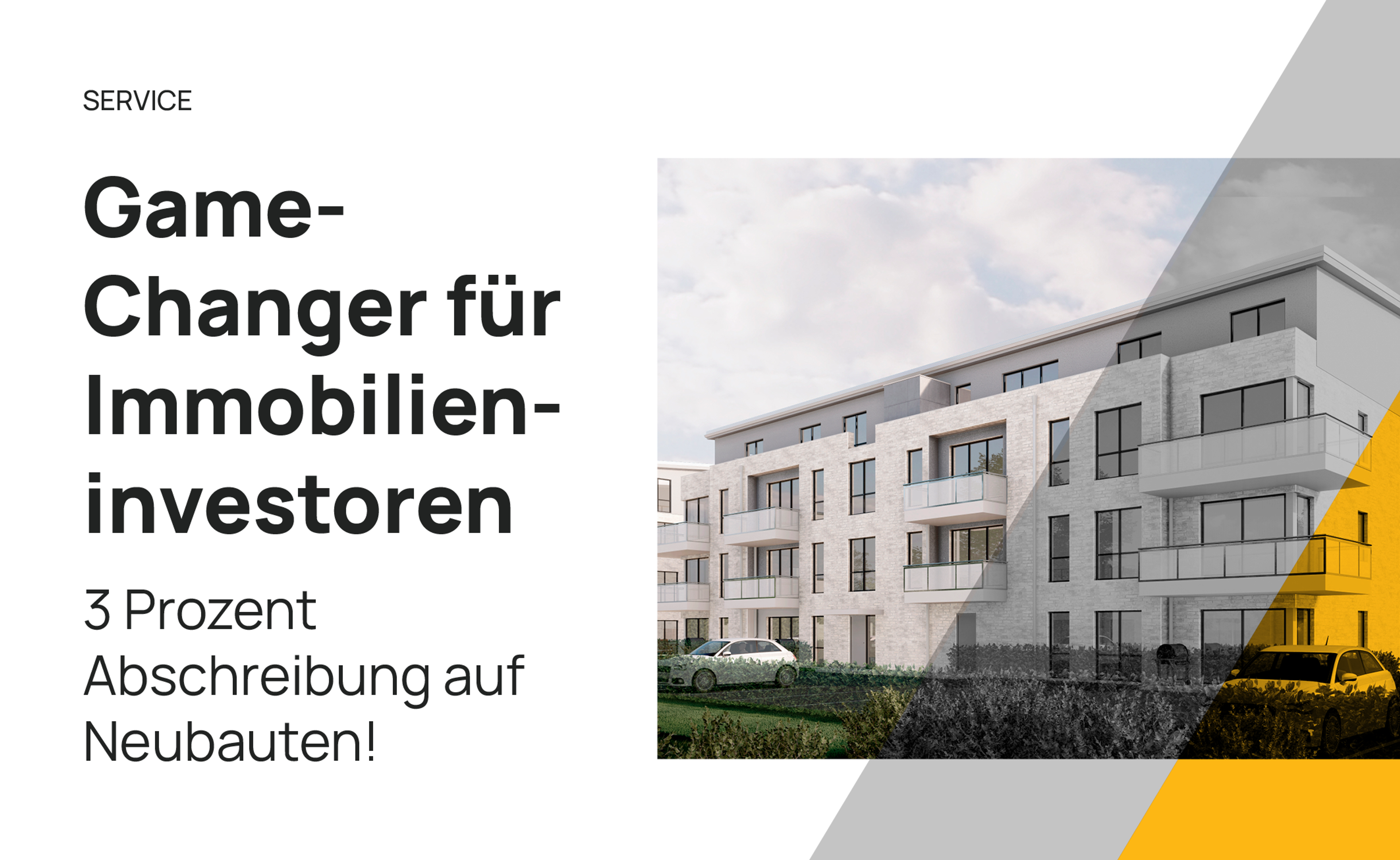 Investment in vermietete Objekte jetzt noch attraktiver