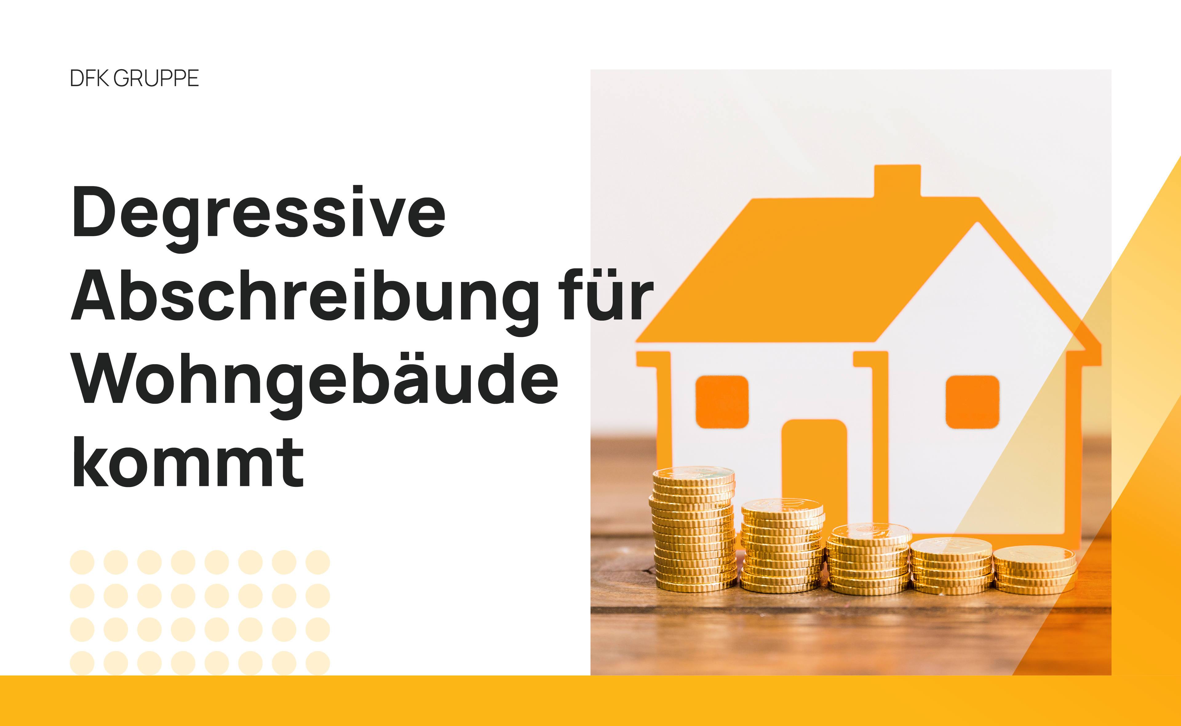 Degressive Abschreibung für Wohngebäude kommt