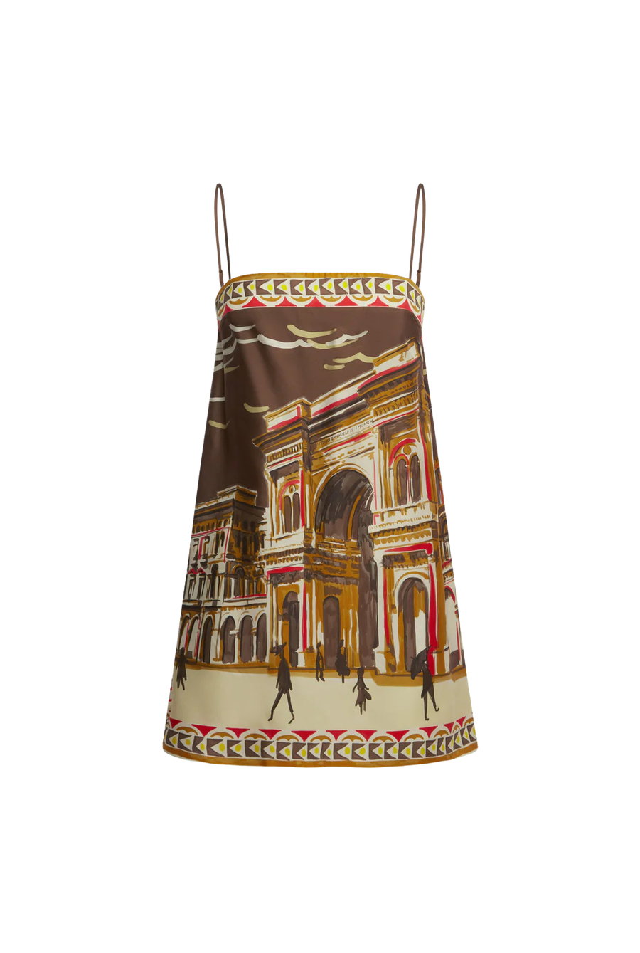 Silk Twill Mini Dress