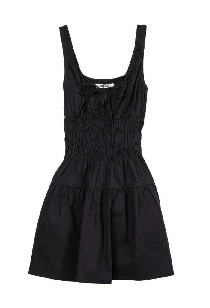 Ciao Lucia Gianluca Black Cotton Dress