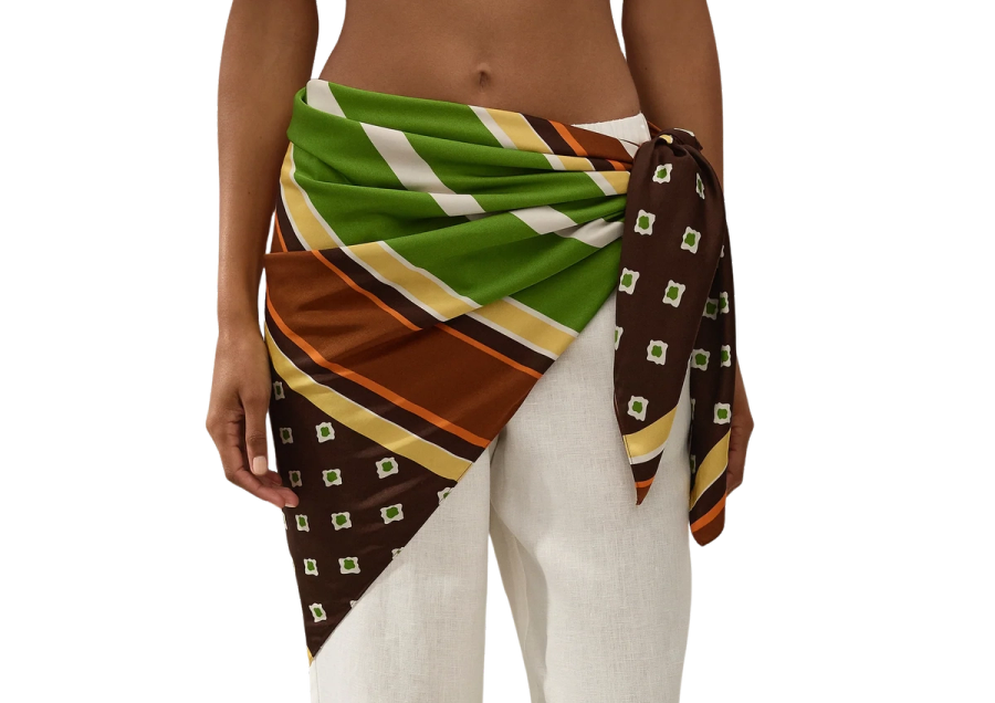Soleil Waist Scarf Valencia Stripe