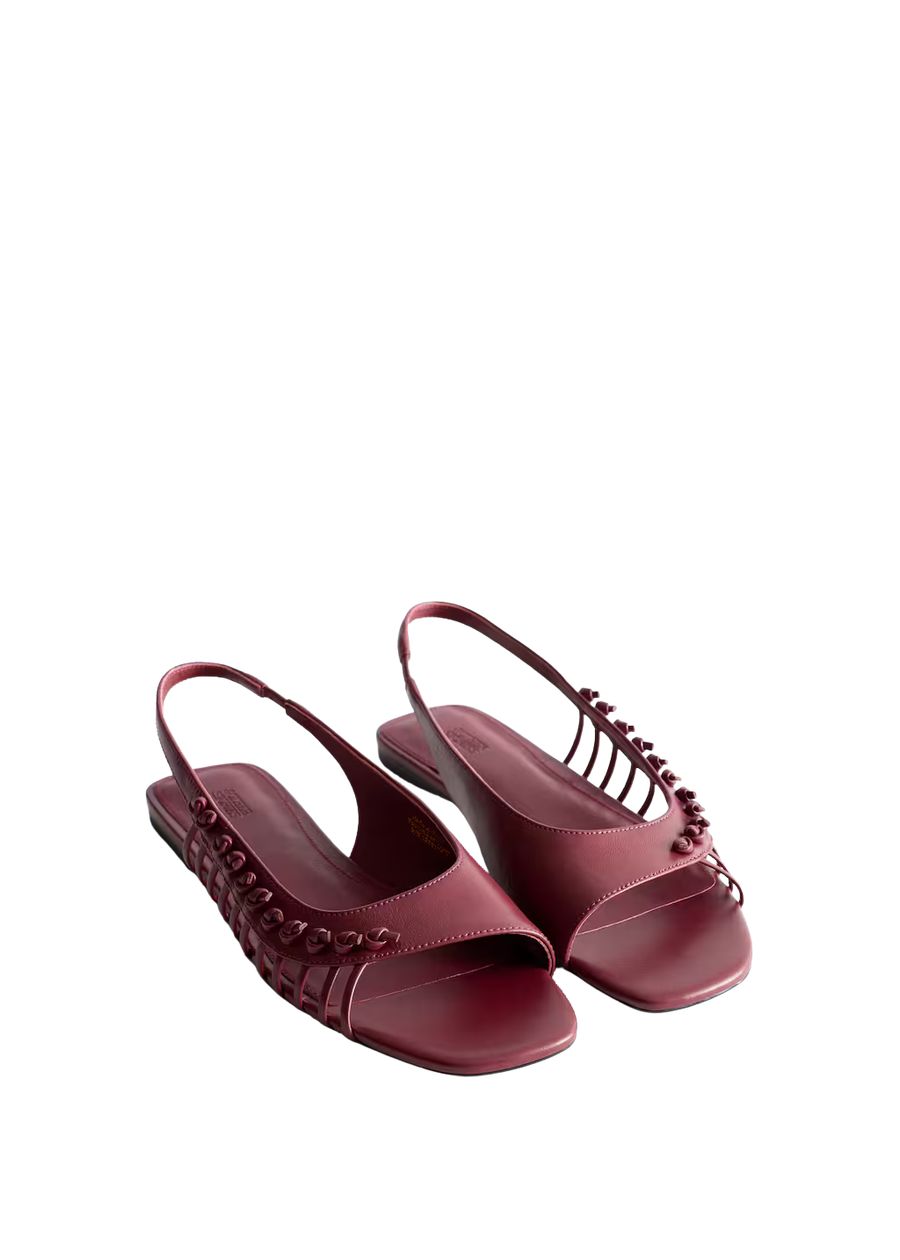 Leather Slingback Sandals