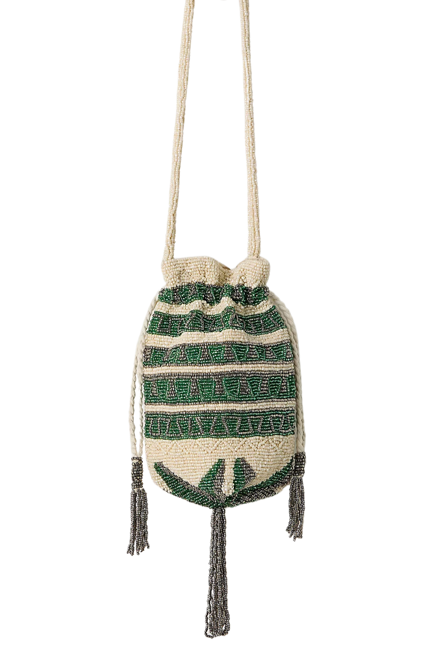 Free People Beaded Tassel Pouch