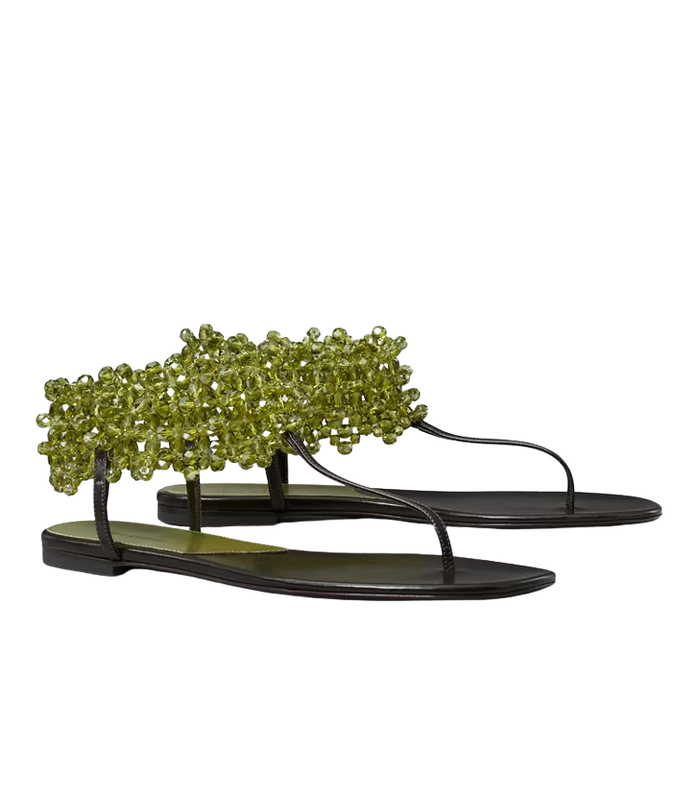 Tory Burch Beaded Flat Sandal