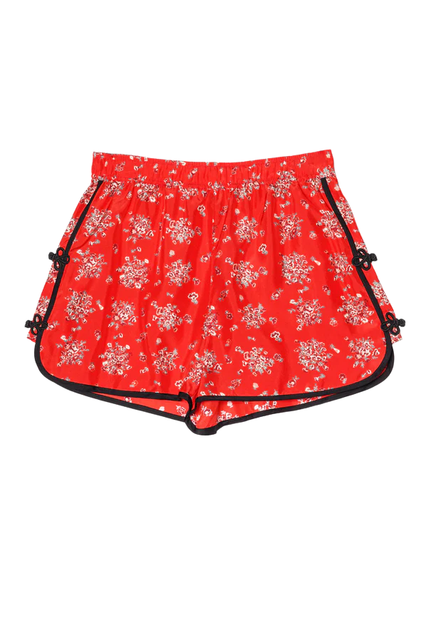 Bibbi Red Begonia Silk Short