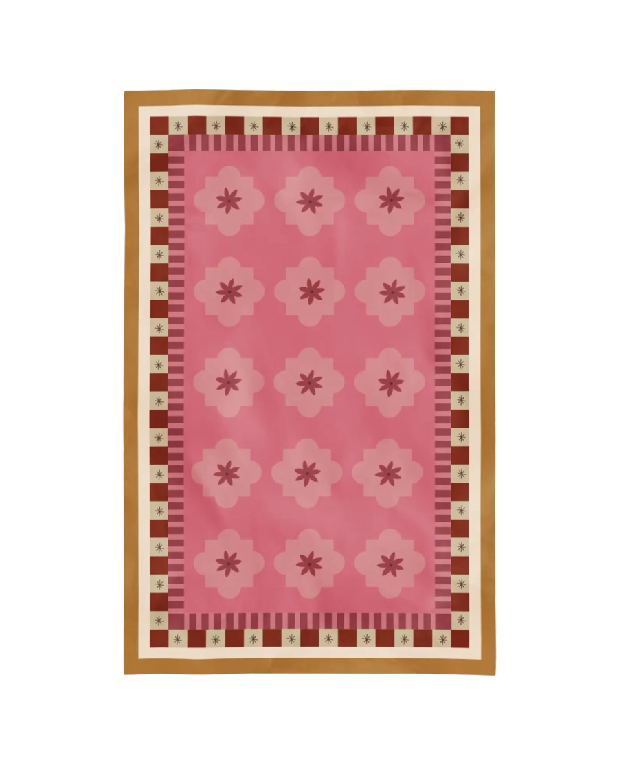 The Dusty Rose and Stars Tablecloth