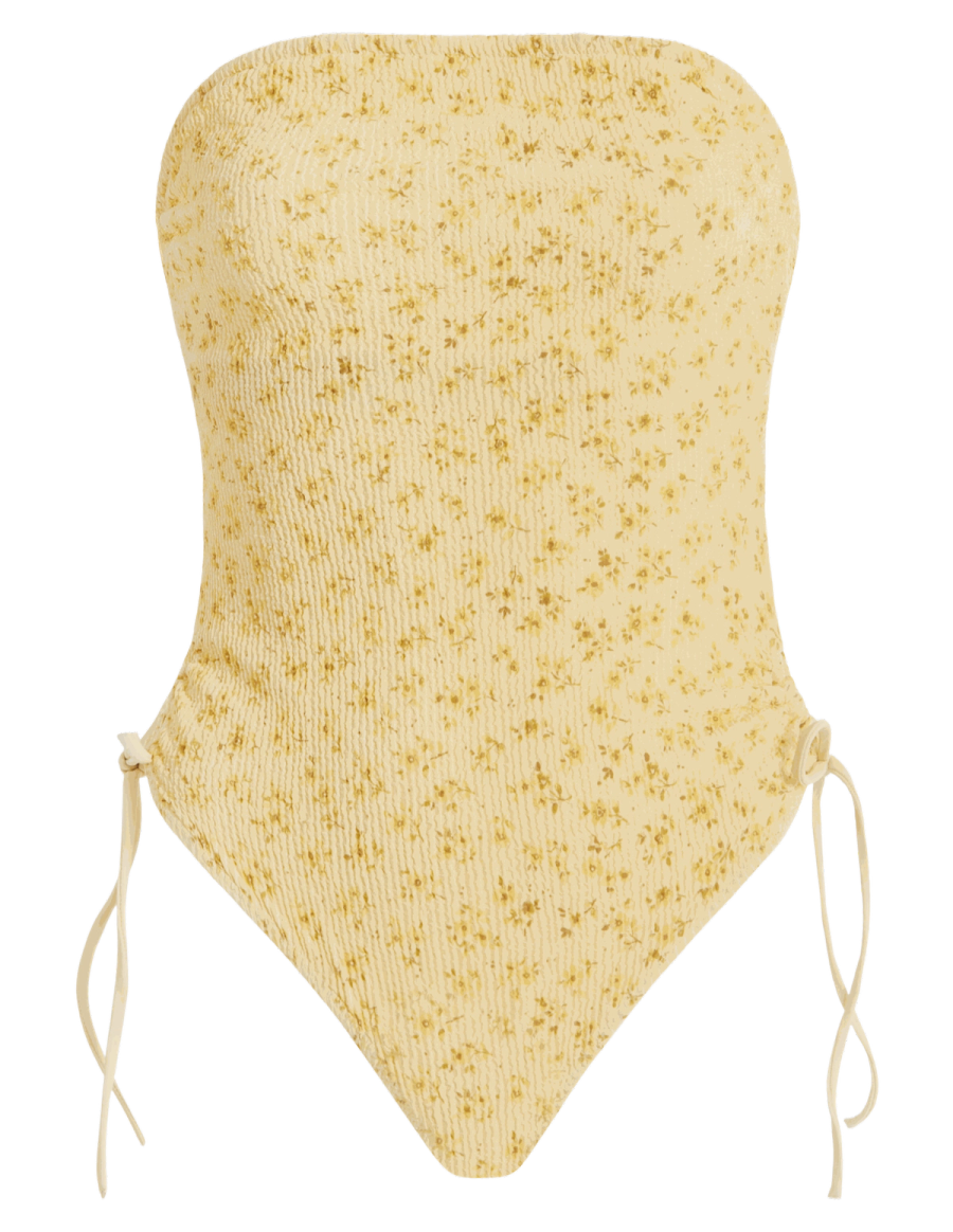 Vera Strapless Floral One Piece