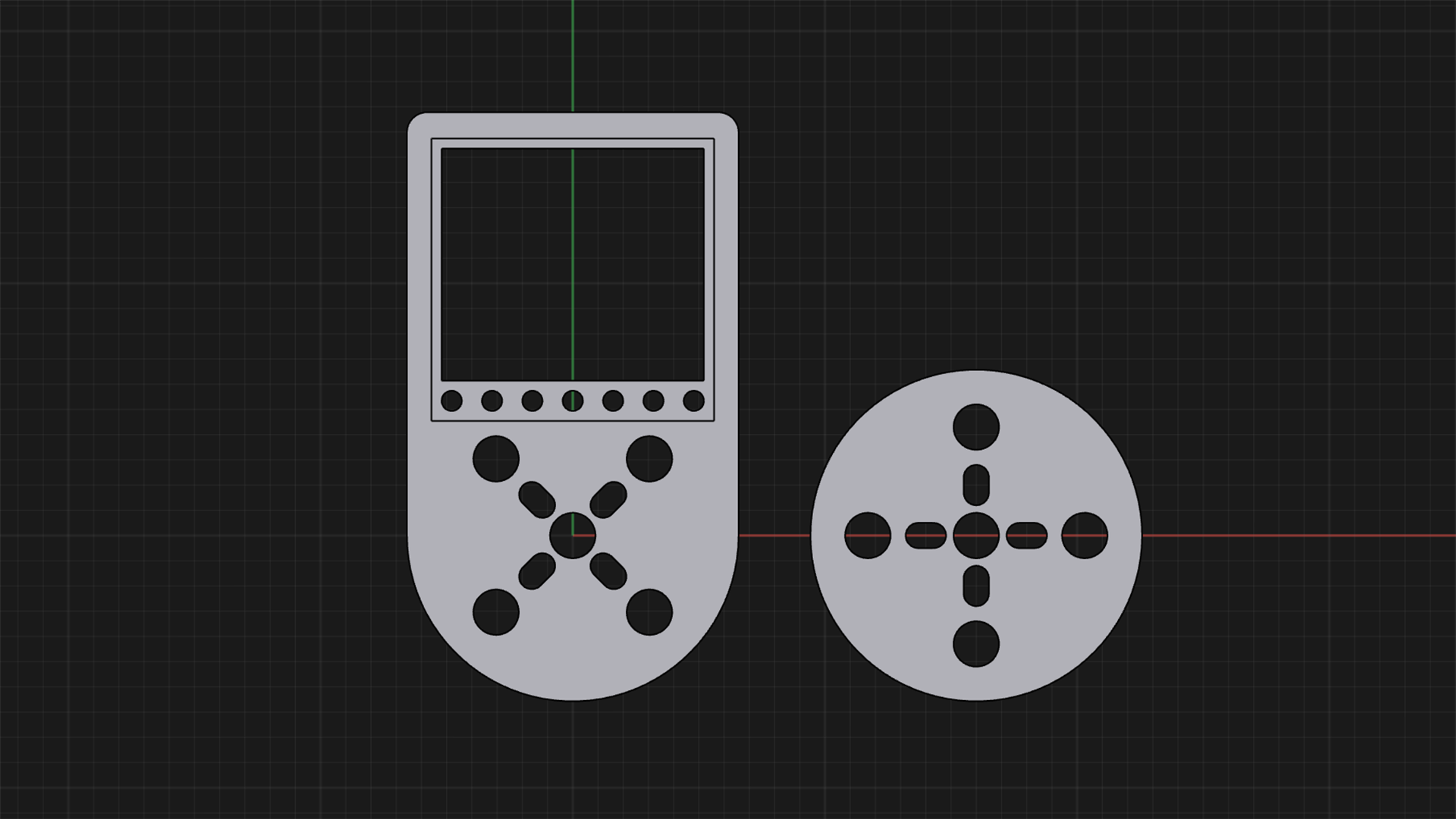 Models used to 3D print shaft connectors and a base for the linear actuator