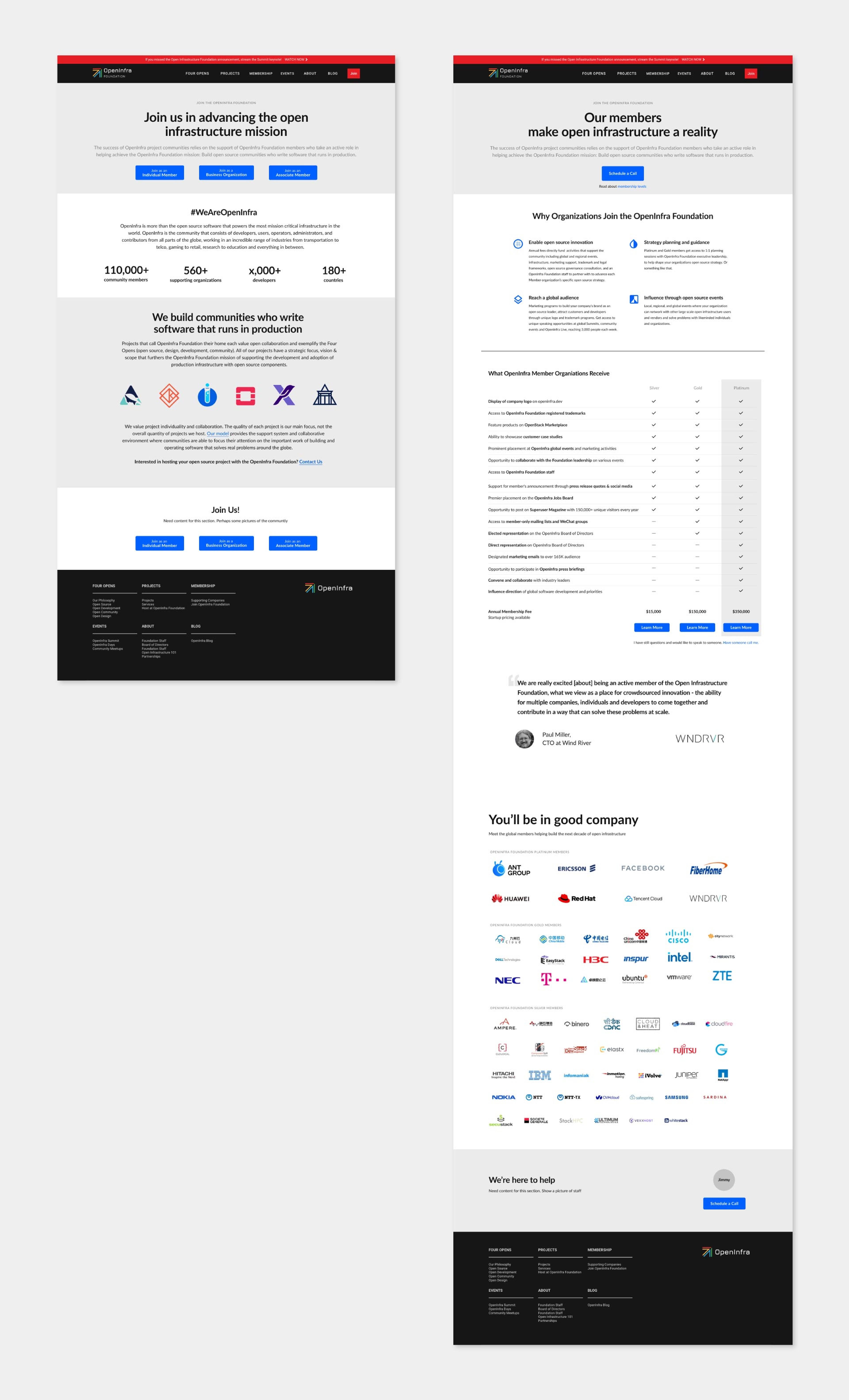 Wireframes from Wes Wilson